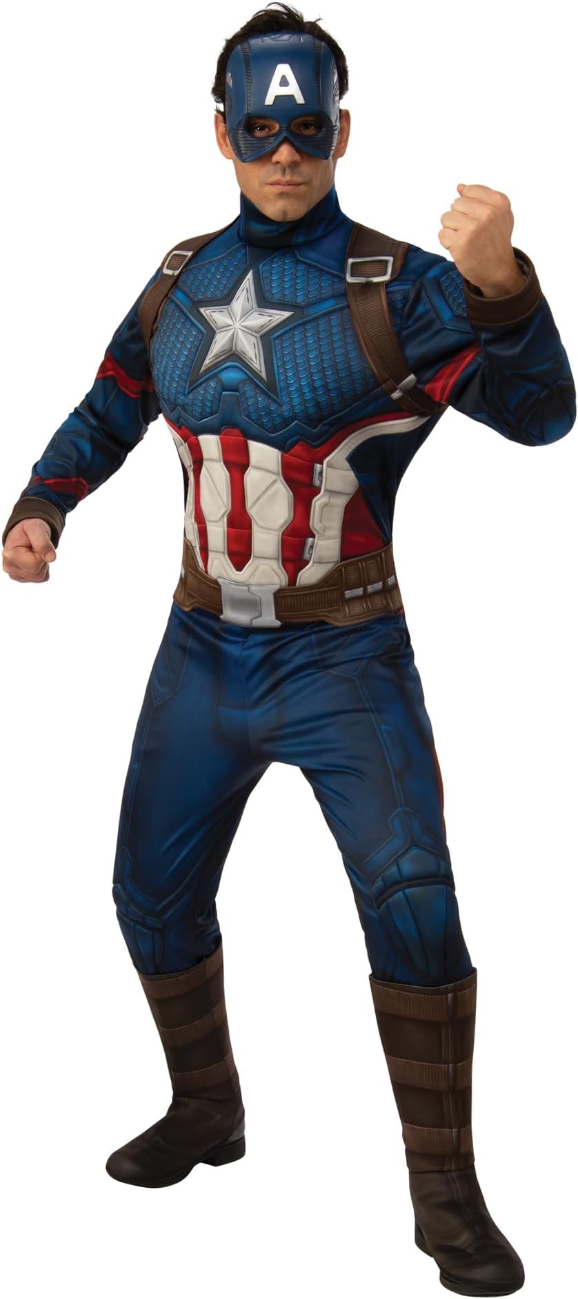 Rubie's mens Marvel: Avengers Endgame Deluxe Captain America Costume and Mask Adult Sized Costumes (pack of 1)