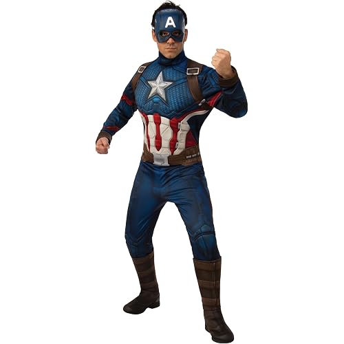 Rubie's Men's Marvel: Avengers 4 Deluxe Captain America Costume & Mask Adult Costume