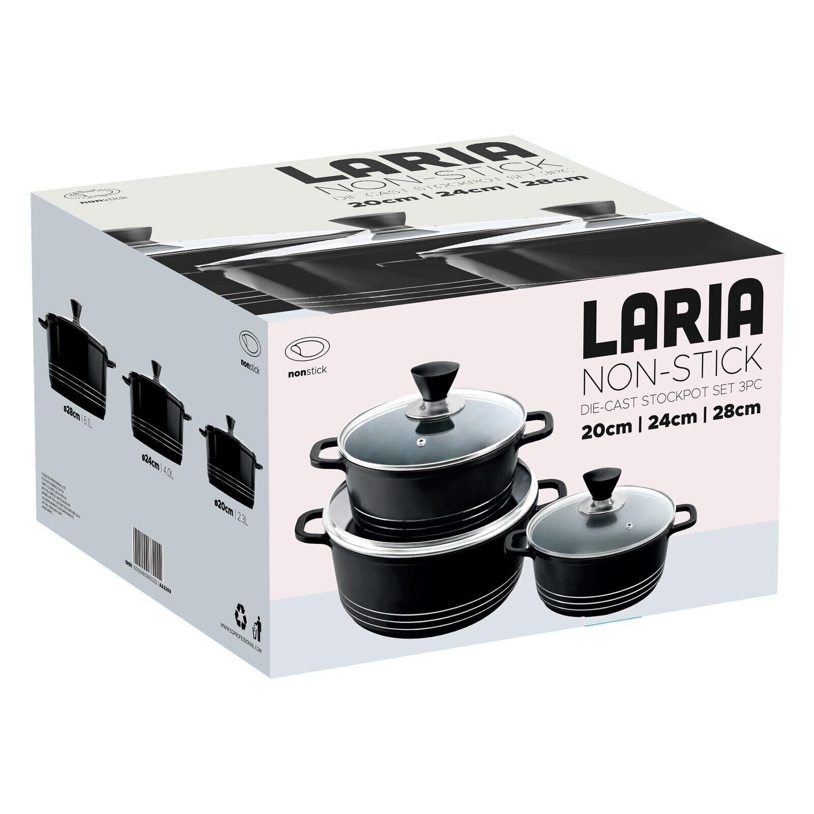 Marmites moulées sous pression antiadhésives faitout cuisine lot de 3