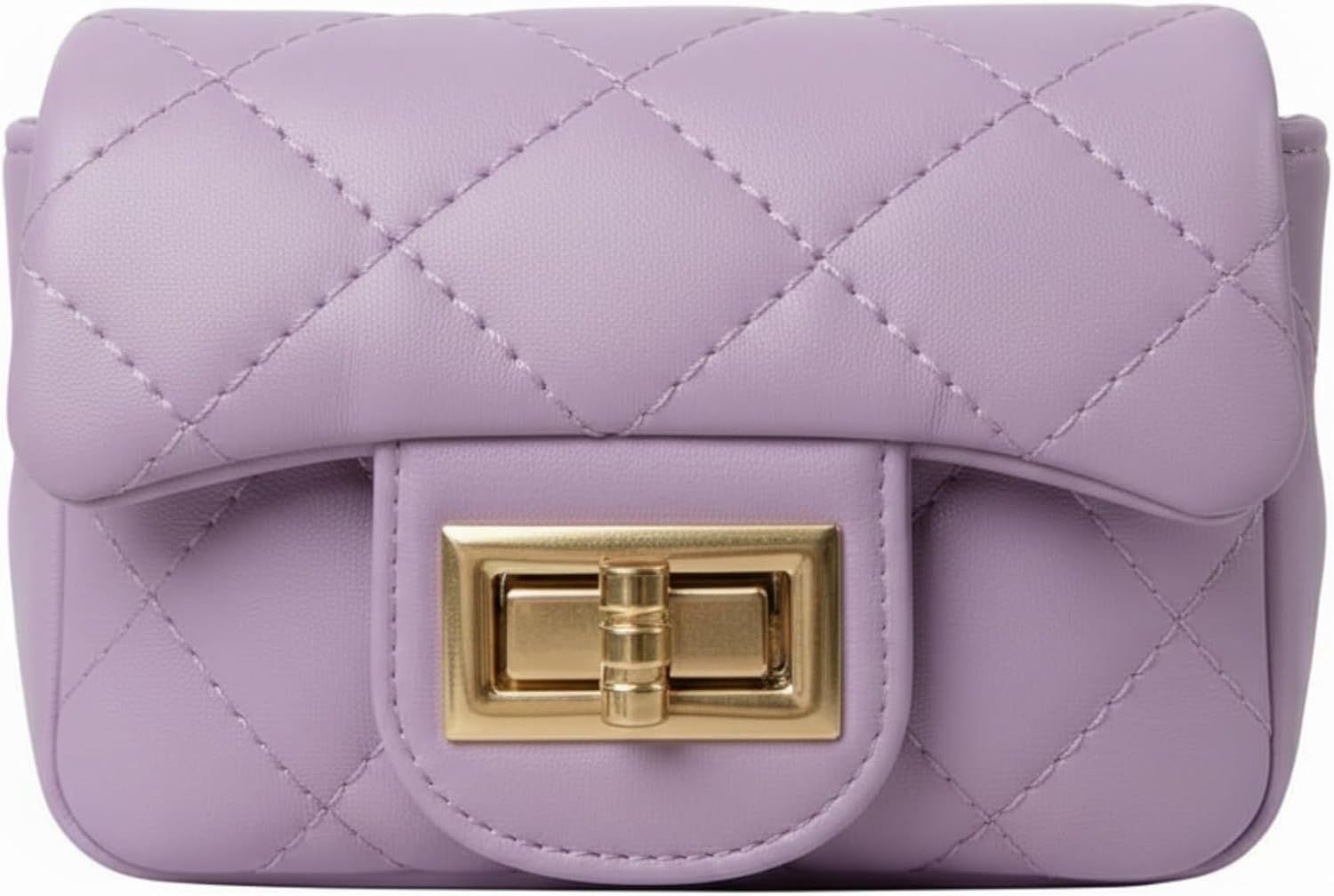 Quilted Mini Crossbody Bag for Women, Gold Chain Strap Shoulder Purse, Classic Elegant Evening Party Clutch