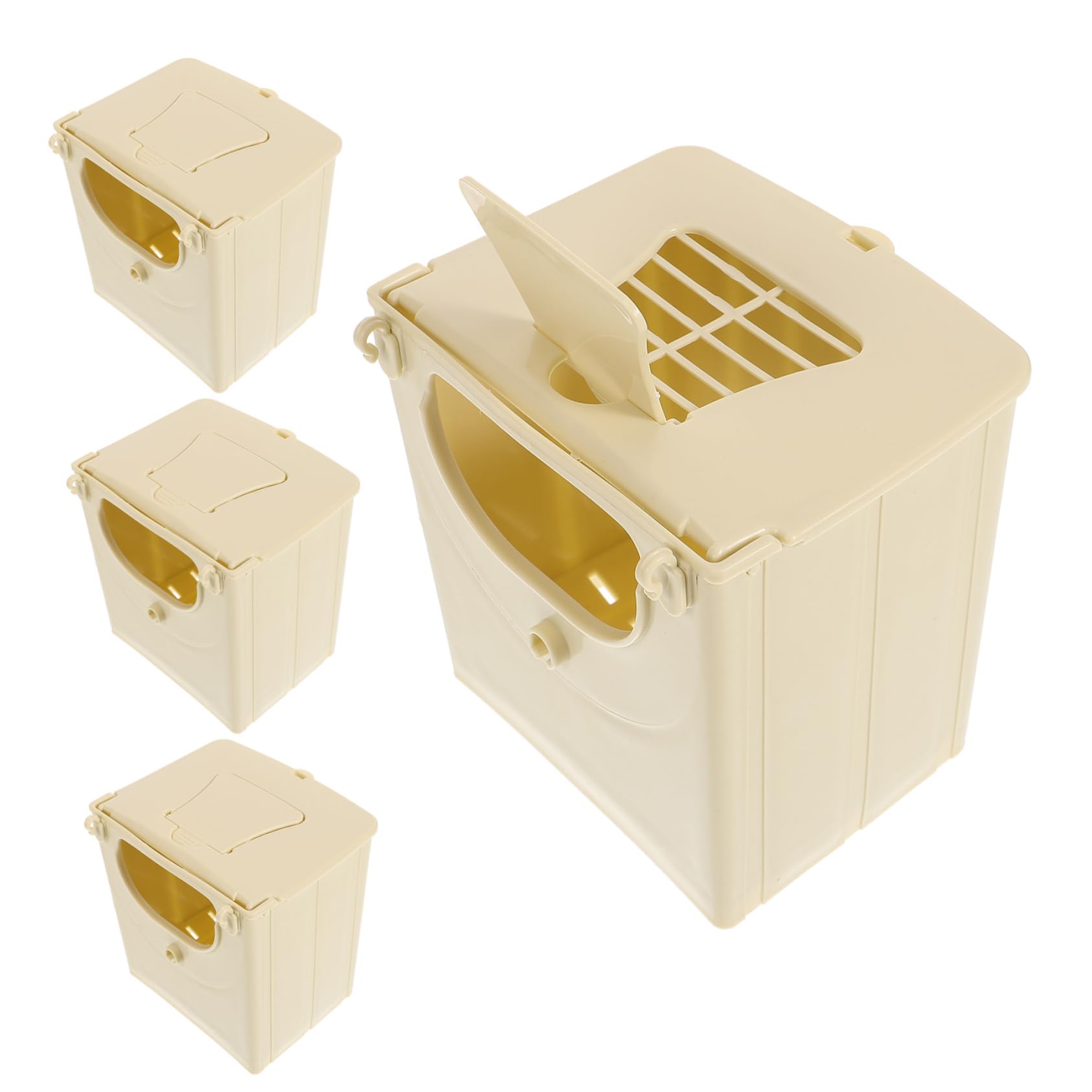 8 Piezas Caja de cría de Aves de pájaros pájaro para Jaula Nido de agapornis nidos de pajaros pajaros Cajas de Bebe criadero de plastico Nido de pájaros el plastico