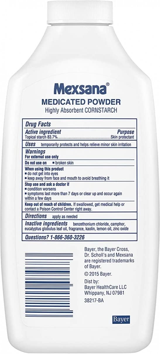 Generic DECA EXPERTS Polvo Mexsana para pies por 150gr, 5.29 oz Ayuda a Refrescar y Absorber Sudor -Mexsana Foot Powder - Traditional Relief for Feet, Sweat Absorption - Despensa Colombiana