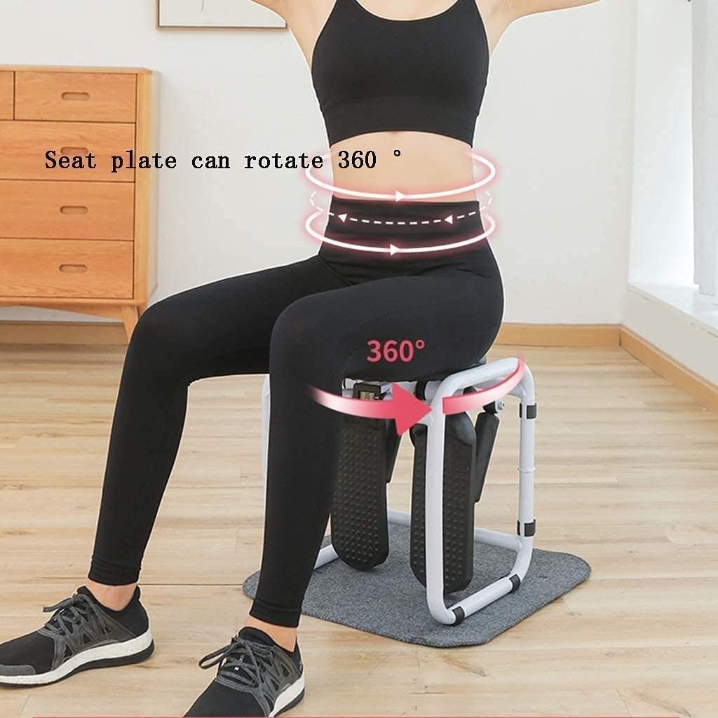 Stepper Desk con fasce di resistenza, macchina idraulica multifunzione per fitness indoor e allenamenti compatti