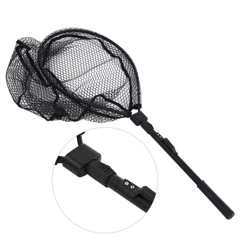 Guadino da Pesca Pieghevole con Manico Telescopico Portatile Leggero per Lago Fiume Mare Accessorio Pesca Ideale per Pescatore