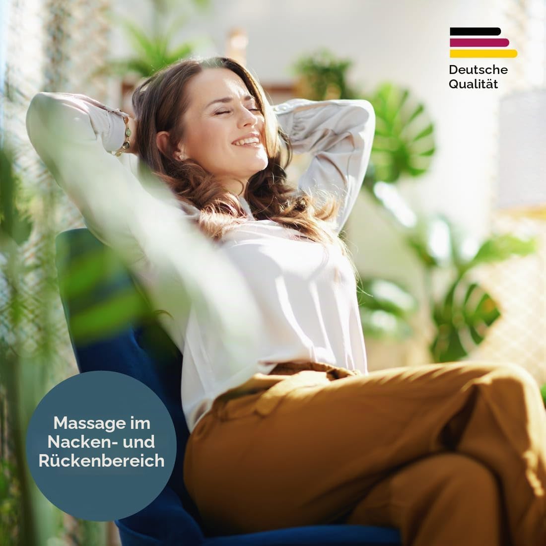 Beurer MG 254 Shiatsu-Sitzauflage, Nackenmassage, Massage des gesamten Rückens, schwarz/grau