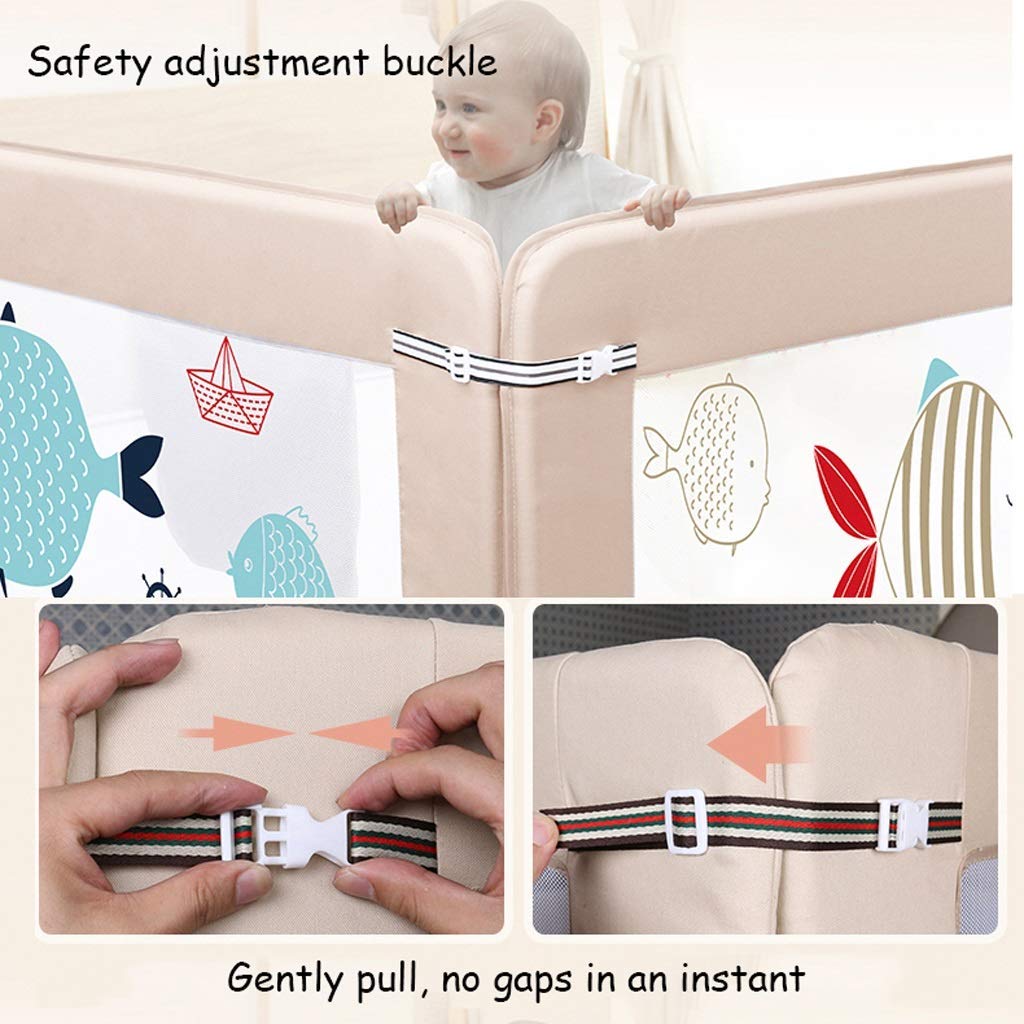 Barandillas para Cama para Niños, Barandilla De Seguridad con Protector De Cama De Malla Ventilada para Niños Barandilla De Cabecera Plegable Protector De Cama Deflector Universal para Cama