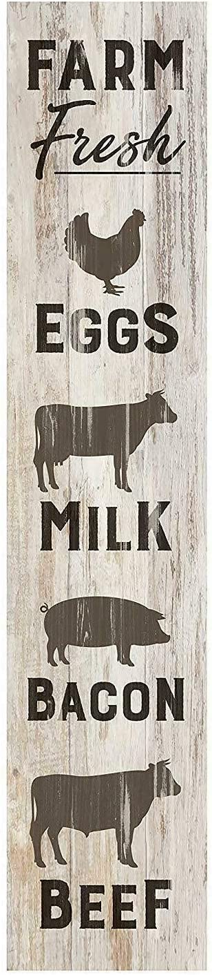 Farm Fresh Animals Antique Tin Sign Vintage Metal Sign 16x6 Inch Tin Sign Plaque Poster for Garage Bar Bar Family Man Cave Wall Decor