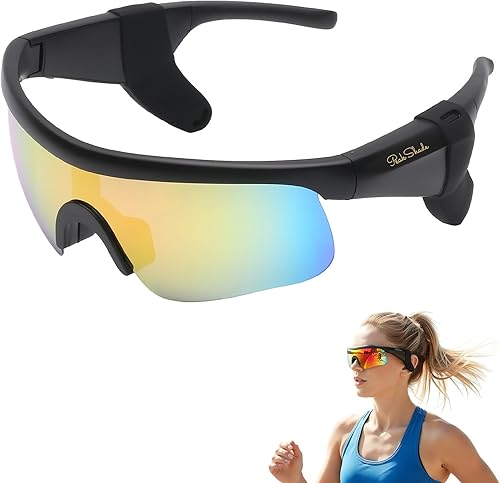 Miniatura 22 de Lentes inteligentes para hombres y mujeres, gafas de sol deportivas Bluetooth 5.3 con llamadas manos libres, altavoz de oreja abierta, UV400