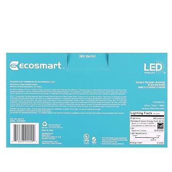 EcoSmart 65W Equivalent Day Light BR30 Dimmable LED Light Bulb (6-Pack)