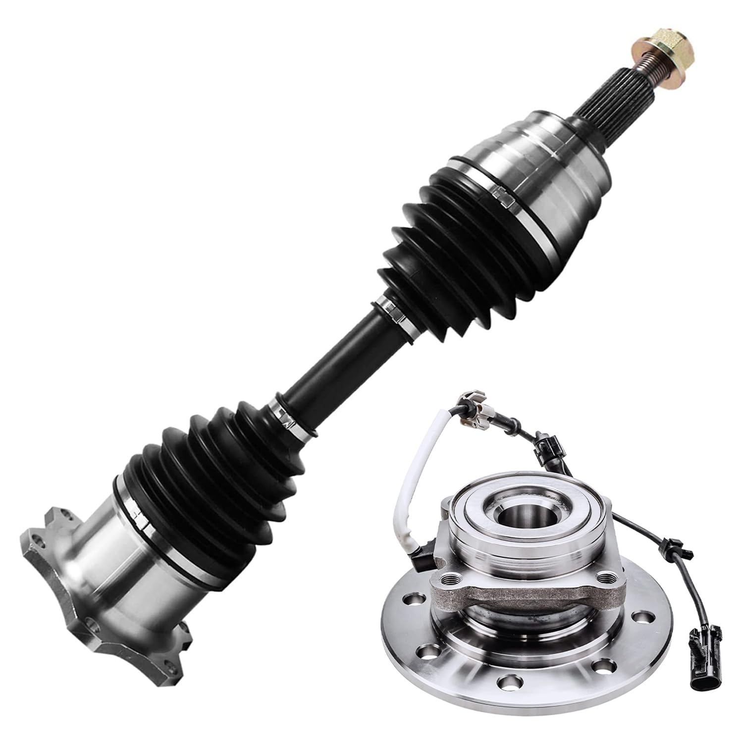 Detroit Axle - 4WD Front CV Axle Kit for Chevy GMC K1500 K2500 Suburban