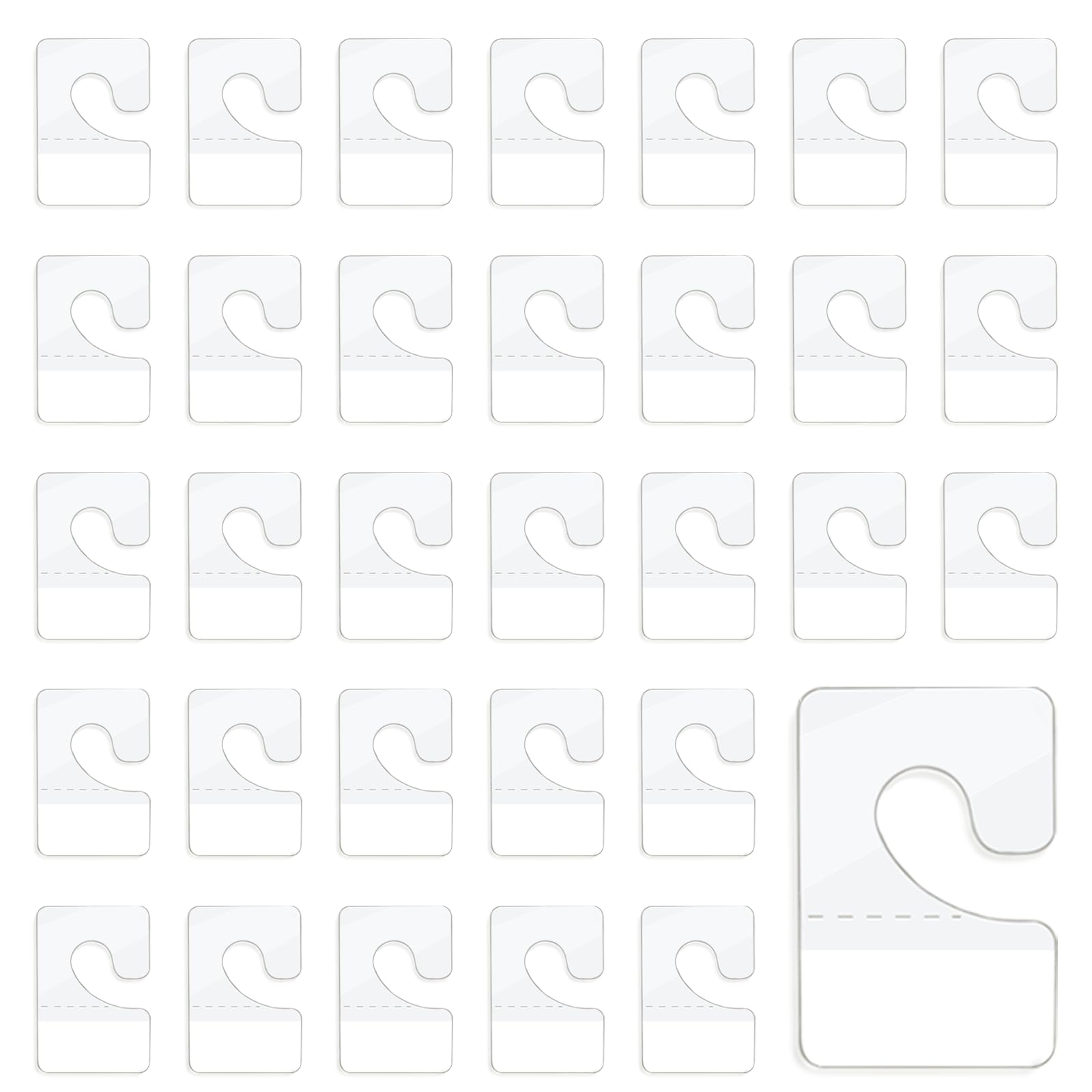 300 PCS Hang Tabs, Adhesive Hang Tags Plastic Hang Tags for Retail, Tag Hook Display Hand Tabs Sticker for Hanging for Retail Displays in Business