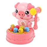 SUPVOX Interactive Whack A Pig Age with Colorful Cartoon Moles for Early Learning and Hand Eye Coordination Development Fun Pounding Game Gift for Boys