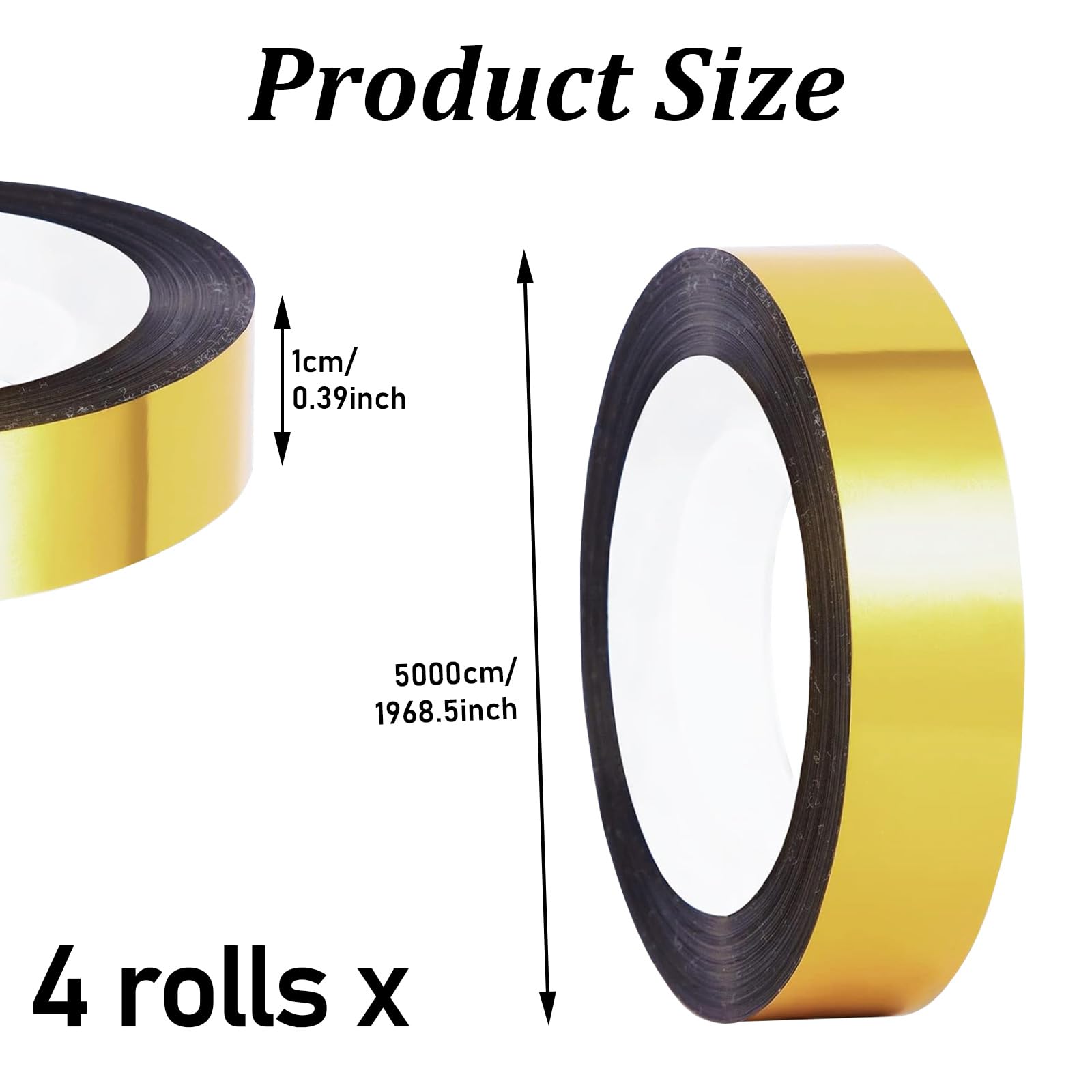 4 Rotoli Nastro Adesivo Decorativo Per Muro,Oro Nastri Adesivi Decorativi,Peel And Stick Modanatura Adesiva Striscia Adesiva Muro Decorativa Per Parete Armadio Bagno Decorazione Regalo