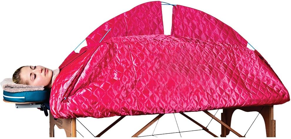 Portable Steam Sauna fits Massage Tables red