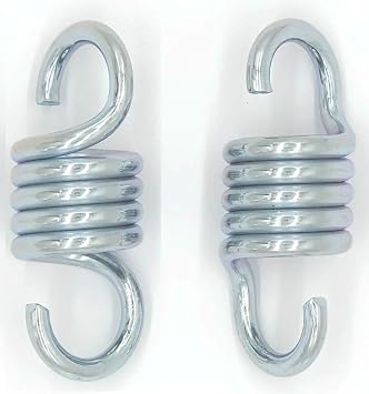 Alemon 800lbs Capacity Hammock Chair Spring, 4 Inch Porch Swing Springs Suspension Hangers Hooks Replacement for Outside Garden Patio Porch Swing Chairs Seat, Heavy Duty, 2 Pieces