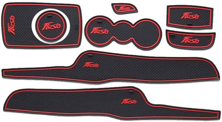 SBOYSAuto Door Groove Pad Car Dust-proof Gate Slot Cushions Car Interior Dcoration Mat for Ford Fiesta 09-14