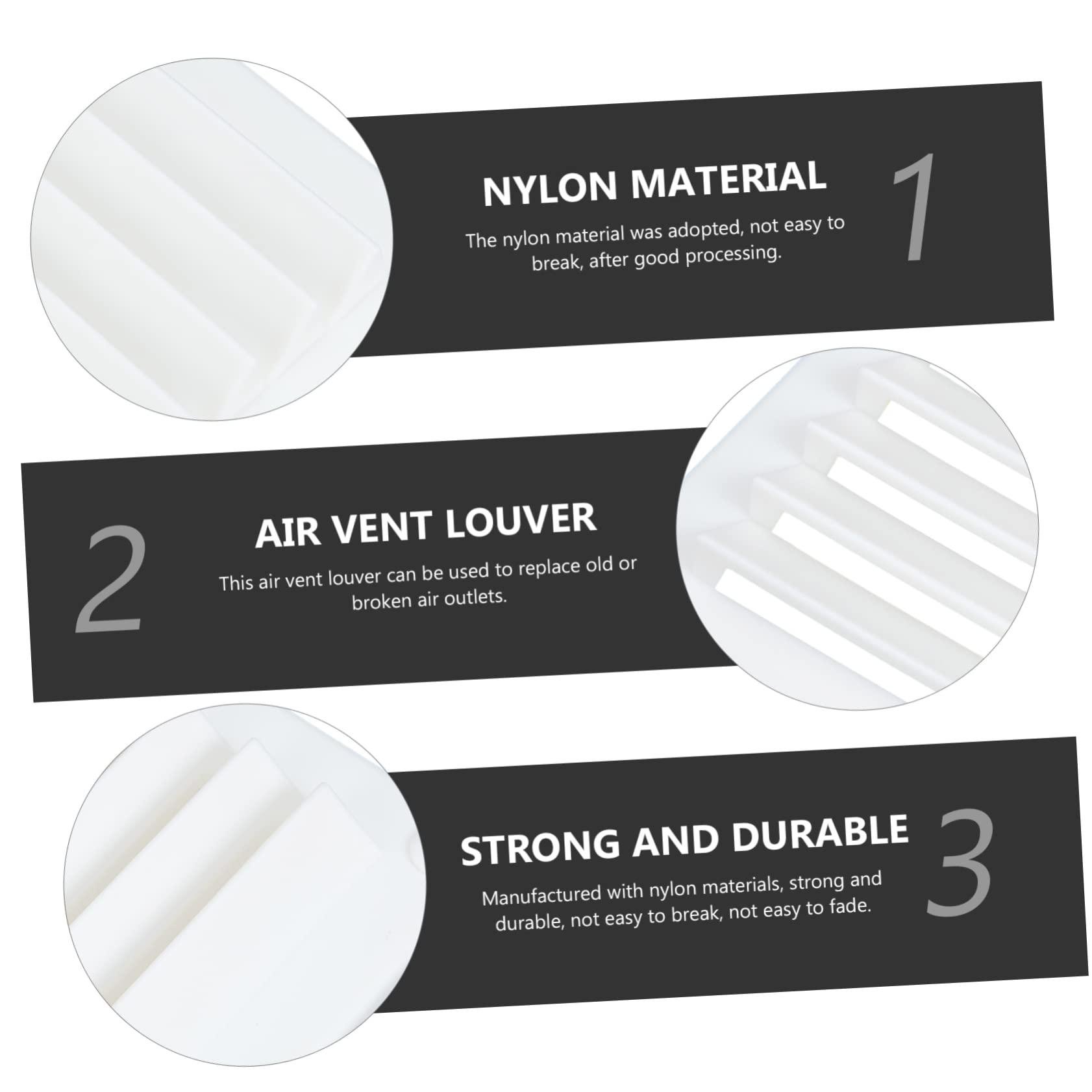 Mipcase Boat Louvered Vent Cover Ventilation Panel for Yacht Rv Resistant Airflow Management