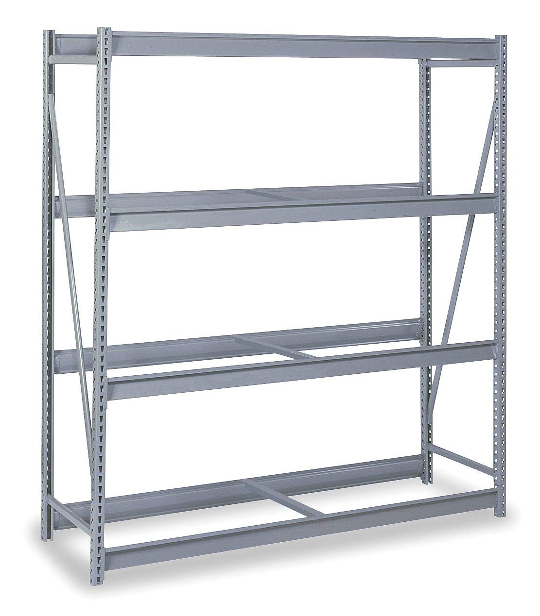 Lyon Workspace - DD67243S - 60 x 36 x 120 14 ga. Steel Bulk Storage Rack Starter Unit, Gray; Number of Shelves: 4