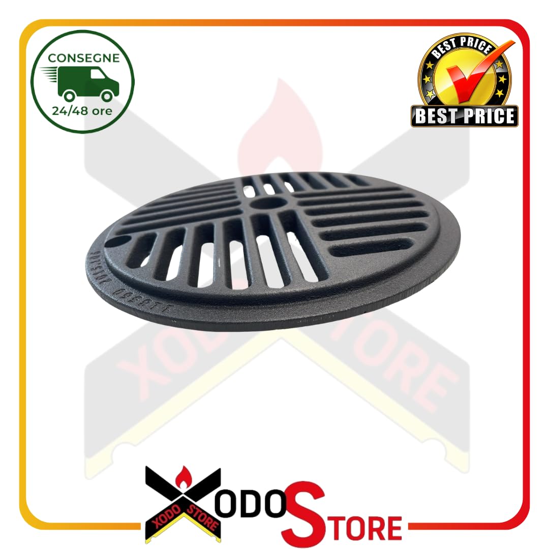 Griglia Caduta Cenere in Ghisa ORIGINALE EDILKAMIN per Inserti a Legna – Diametro 23 cm – Cod. R118560 Ricambio per Brenda, Deco, Kubicalor, Luce, Riga, Tonda, Piana