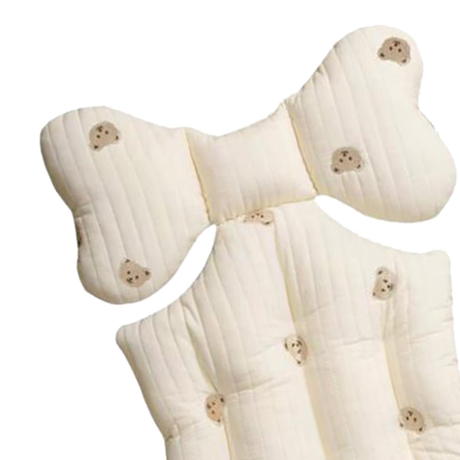 predolo Cojín para Cochecito de Bebé, Accesorios para Cochecito de Bebé, Cojín para Asiento de Cochecito de Coche Transpirable, oso