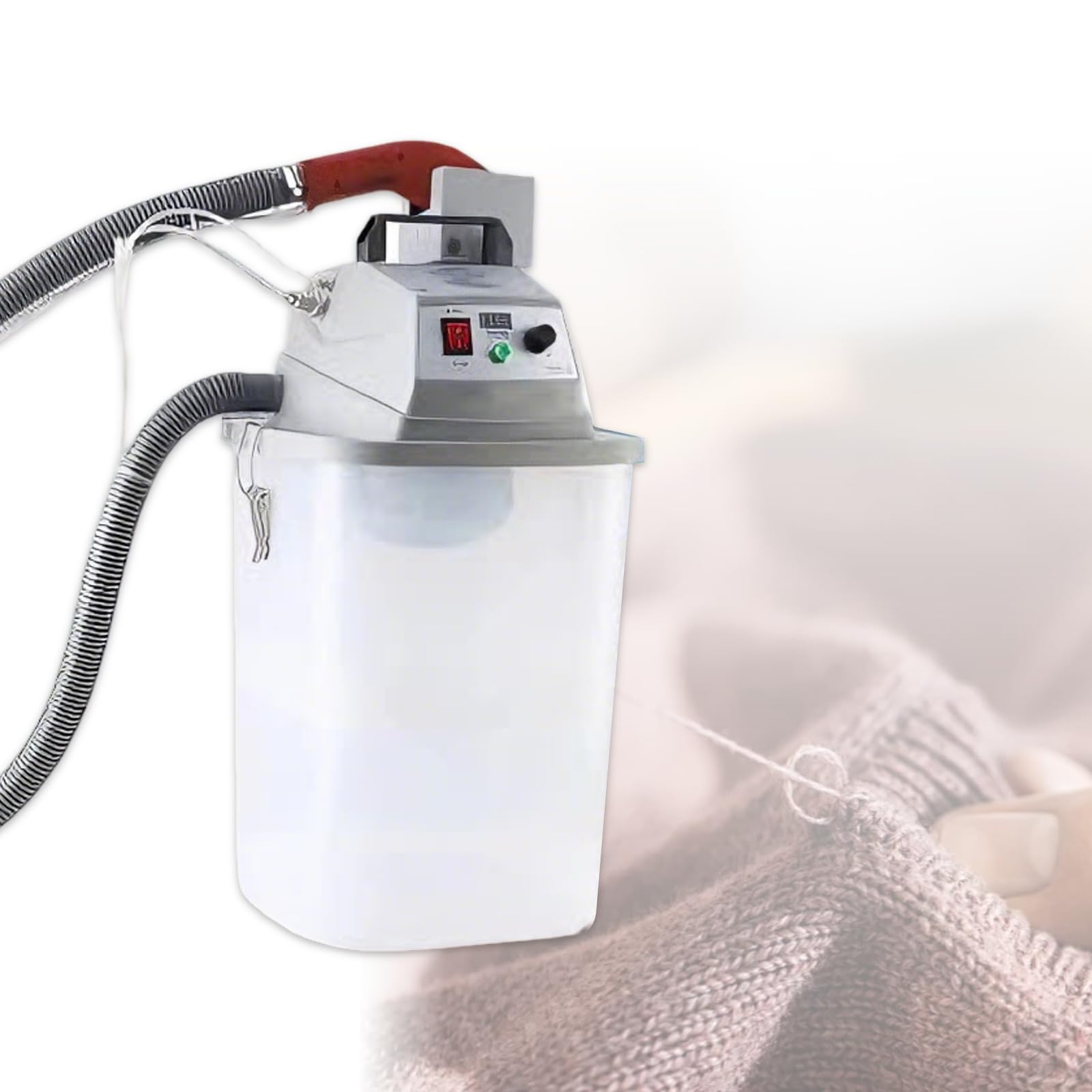 Zhenyuwang 110V Electric Fabric Thread Trimming Machine, 28,000 Rpm Single-Head Fully Automatic Fabric Trimming Machine, With A 30-Liter Storage Tank, Suitable For Garment Factories