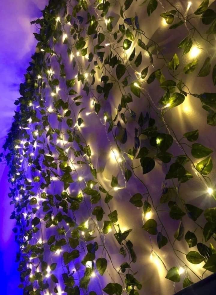 VK-HORE-Artificial-Garlands-Hanging-Leaves-Greenery-Vine-Creeper-Plan-Contains-30-Leaves-Each-String-72ftPack-of-2