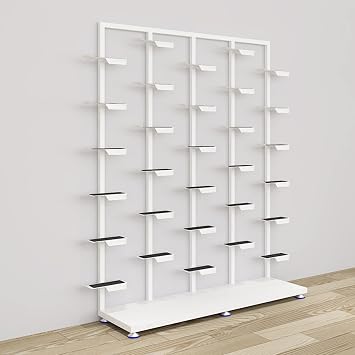 Commercial Clothing Store Shoe Rack Display Rack,Creative Modern Retail Boutique Sneaker Basketball Shoes Organizer Stand,Large Free Standing Shoe Organizer Display & Storage Shelf Rack