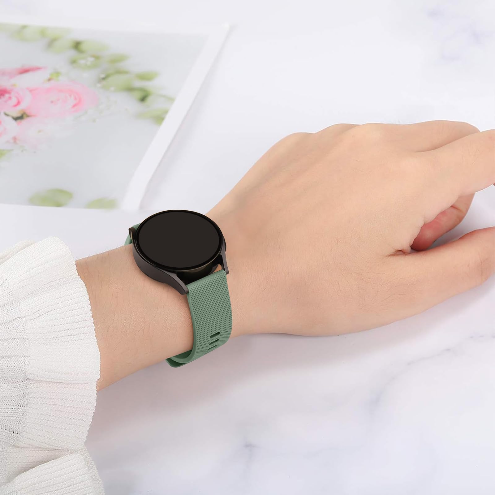 Amzpas 3 sztuki bransoletek do Amazfit GTR 3, 22 mm, silikonowy pasek zapasowy do zegarka Amazfit GTR 4/3Pro/2/2e/Balance/Stratos 2S / Pace / Bip 5 / BIP 6
