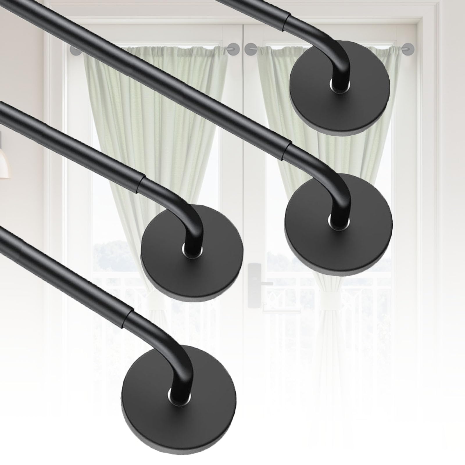 Rodzwin Magnetic Curtain Rods