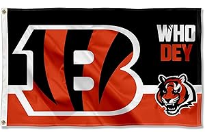 Cincinnati Bengals 3x5 Outdoor Who Dey Flag