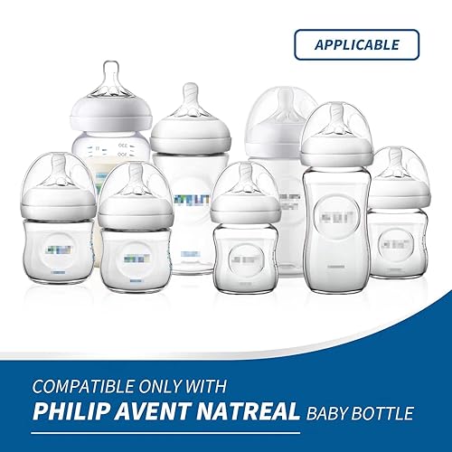 Miniatura 3 de Paquete de 2 asas compatibles para biberones de bebé Philips Avent Natural soporte para biberones blanco 2 pack white, 4 pack white