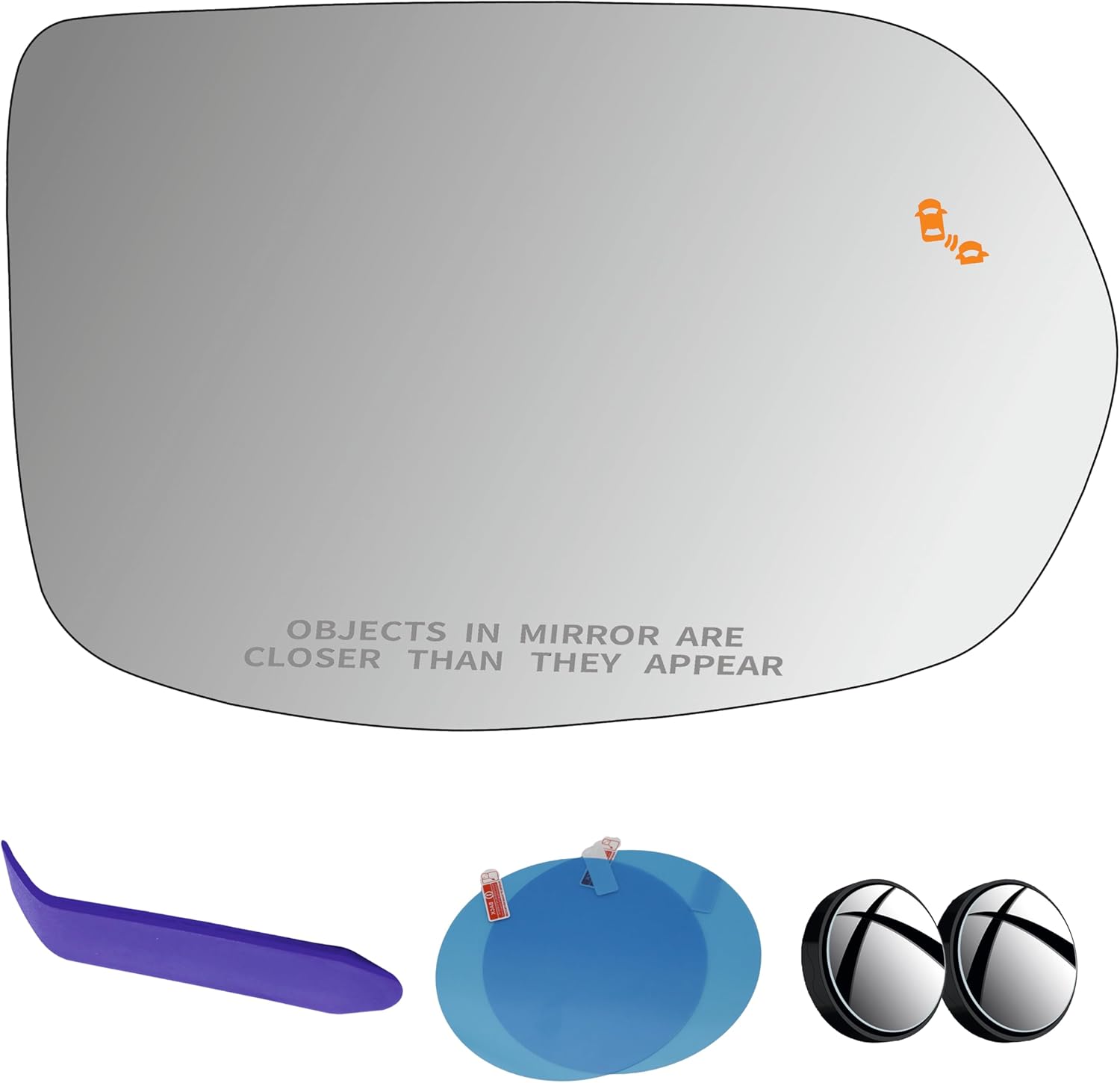 EAP Passenger Side Mirror Glass Compatible with Honda CR-V 2017-2022, Heated with Blind Spot 76203TLAA31 HO1325124