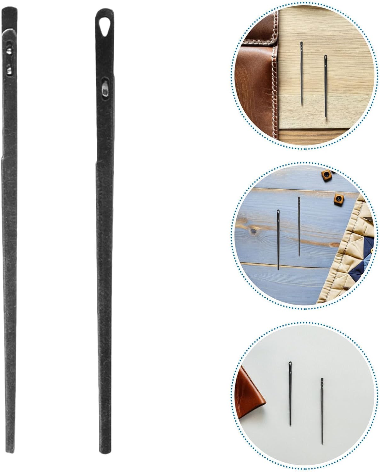 8pcs Leather Rope Fixing Needles for Hand Sewing Leather Projects