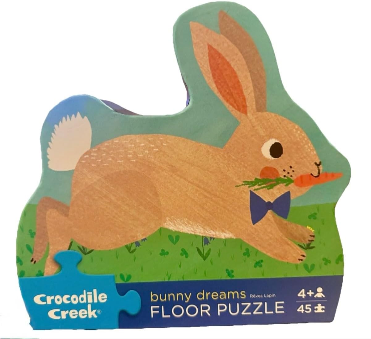Crocodile Creek Bunny Dreams Floor Puzzle – 45 Piece Jumbo Jigsaw for Kids Ages 4+ – Large Thick Pieces – Educational & Fun