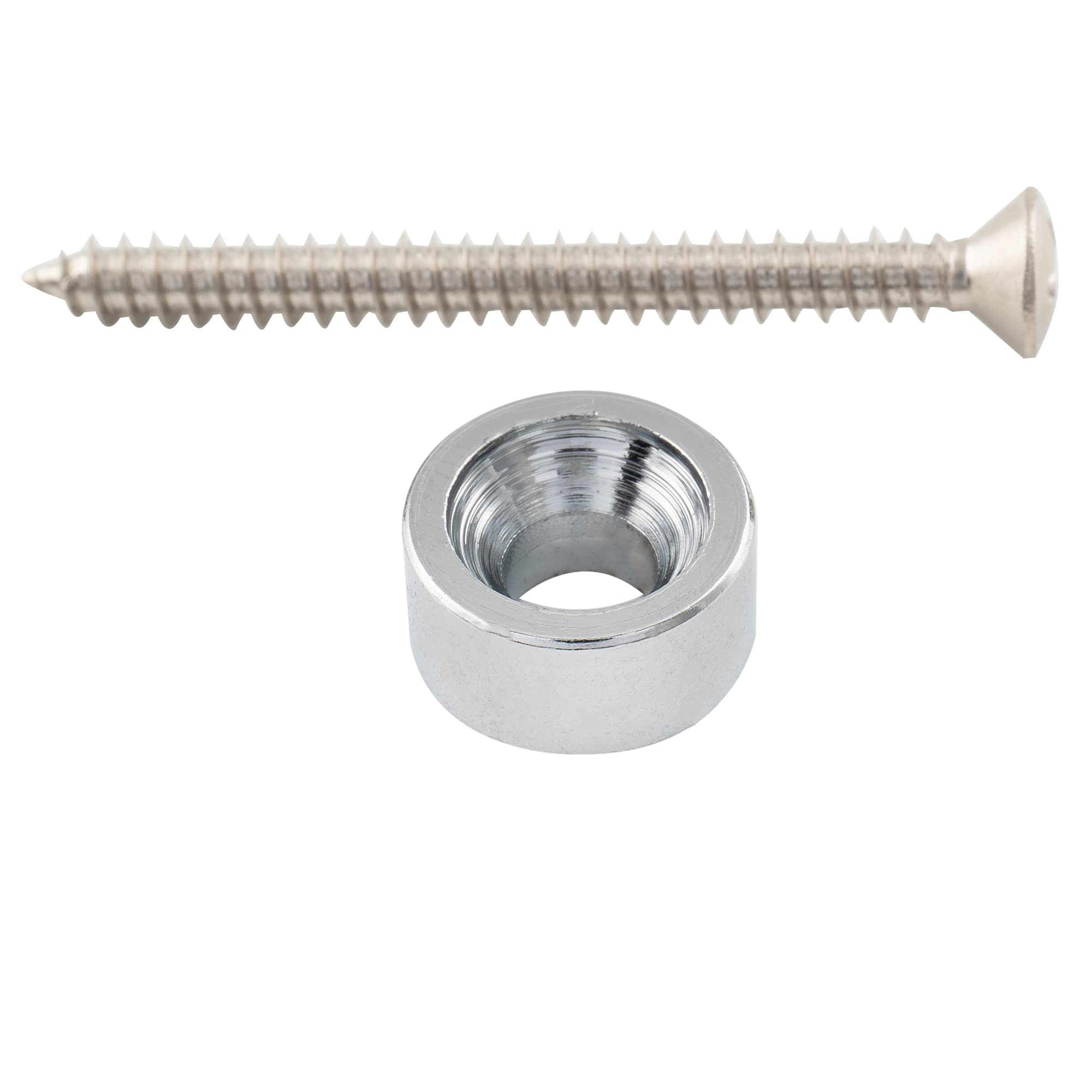 4 Set Di Boccole Per Manico Di Chitarra E Basso - Viti In Metallo Argentato, Accessori Per Strumenti - Foto 9