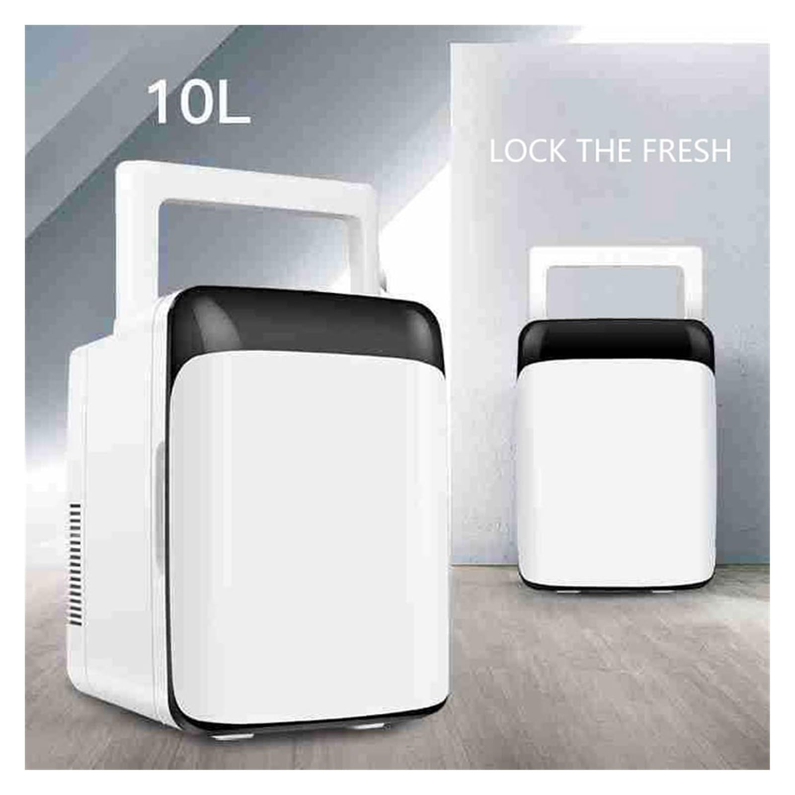Mini refrigerador portátil de 10 litros for Coche, con calefacción y congelación, Ideal for Uso doméstico o Picnic, 12 V/220 V.