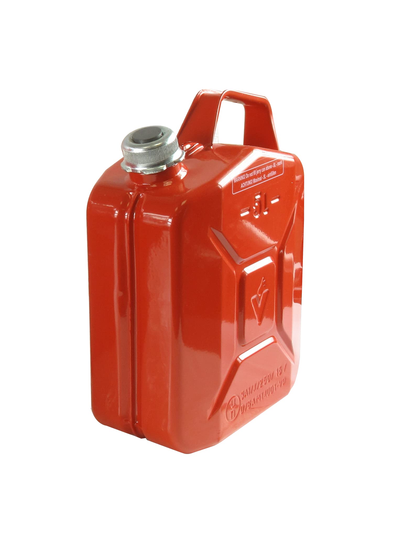 Jerrican 5L – Jerrican Metal – Bloqueo de tornillo – Tratamiento interior antioxidante – Estándar de transporte de materiales peligrosos
