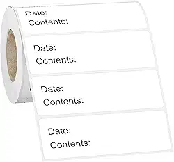 500 Peças 1 X 3" Etiquetas De Alimentos Para Freezer E Geladeira, Removíveis Recipientes, Pote Vidro Sem Resíduos, Armazenamento Perfeito Cozinha, Não Pode Ser Rasgado