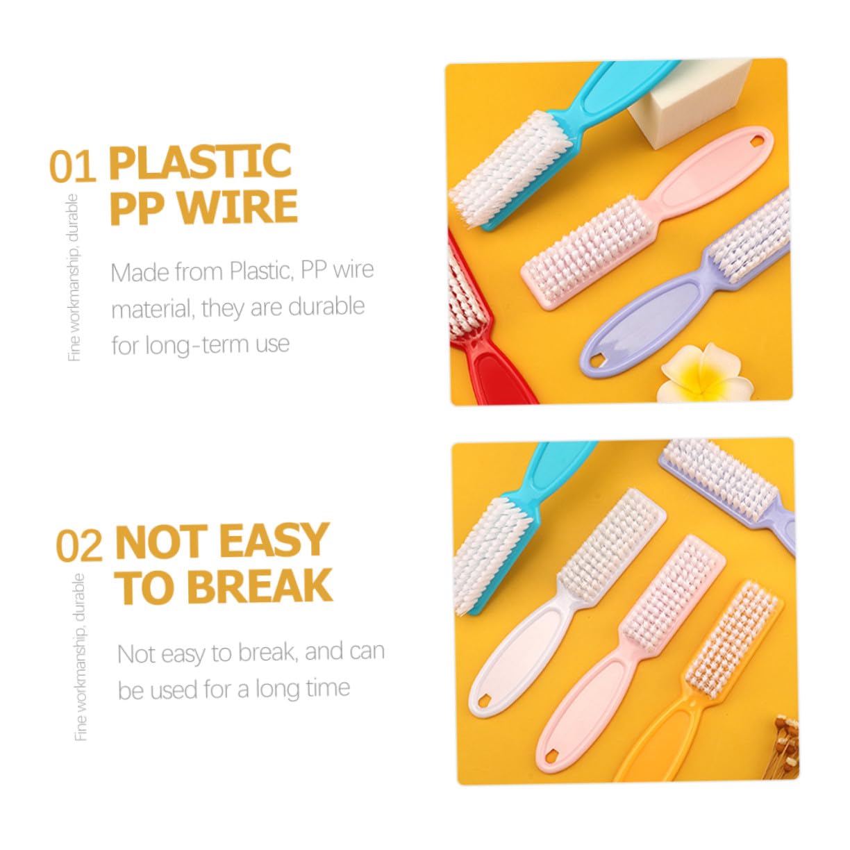 WOONEKY 24piezas Cepillo De Uñas Para Manicura Herramienta De Limpieza De Polvo Para Salón De Uñas Caseras