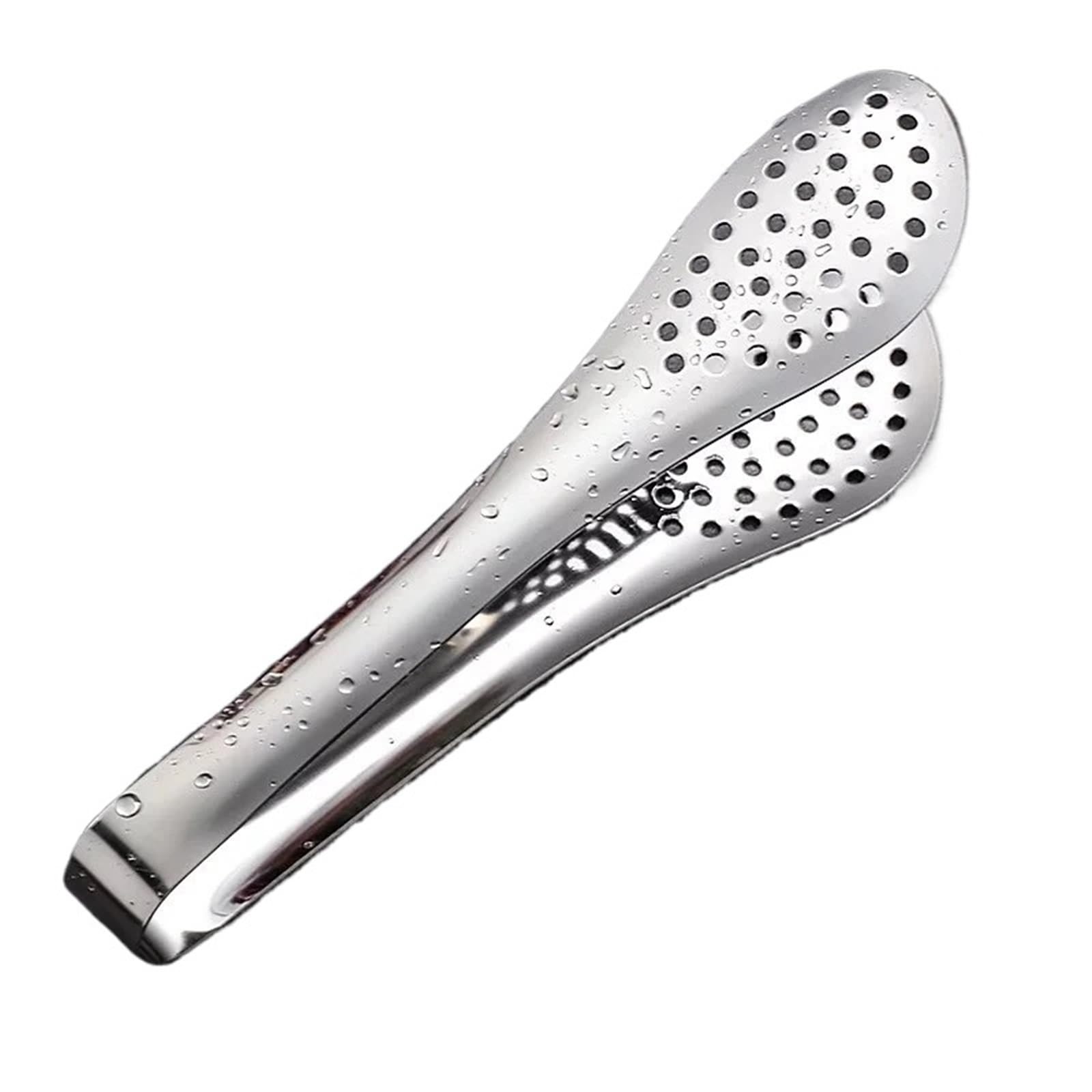 Pinze da barbecue, Pinze da cucina in acciaio inossidabile argento di varie dimensioni(9 inch)