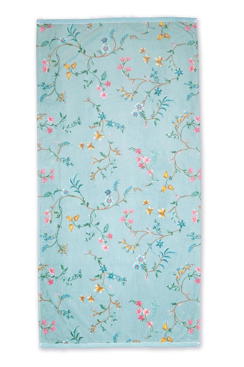 Pip ręcznik kąpielowy Les Fleurs kolor niebieski rozmiar 70 x 140 cm