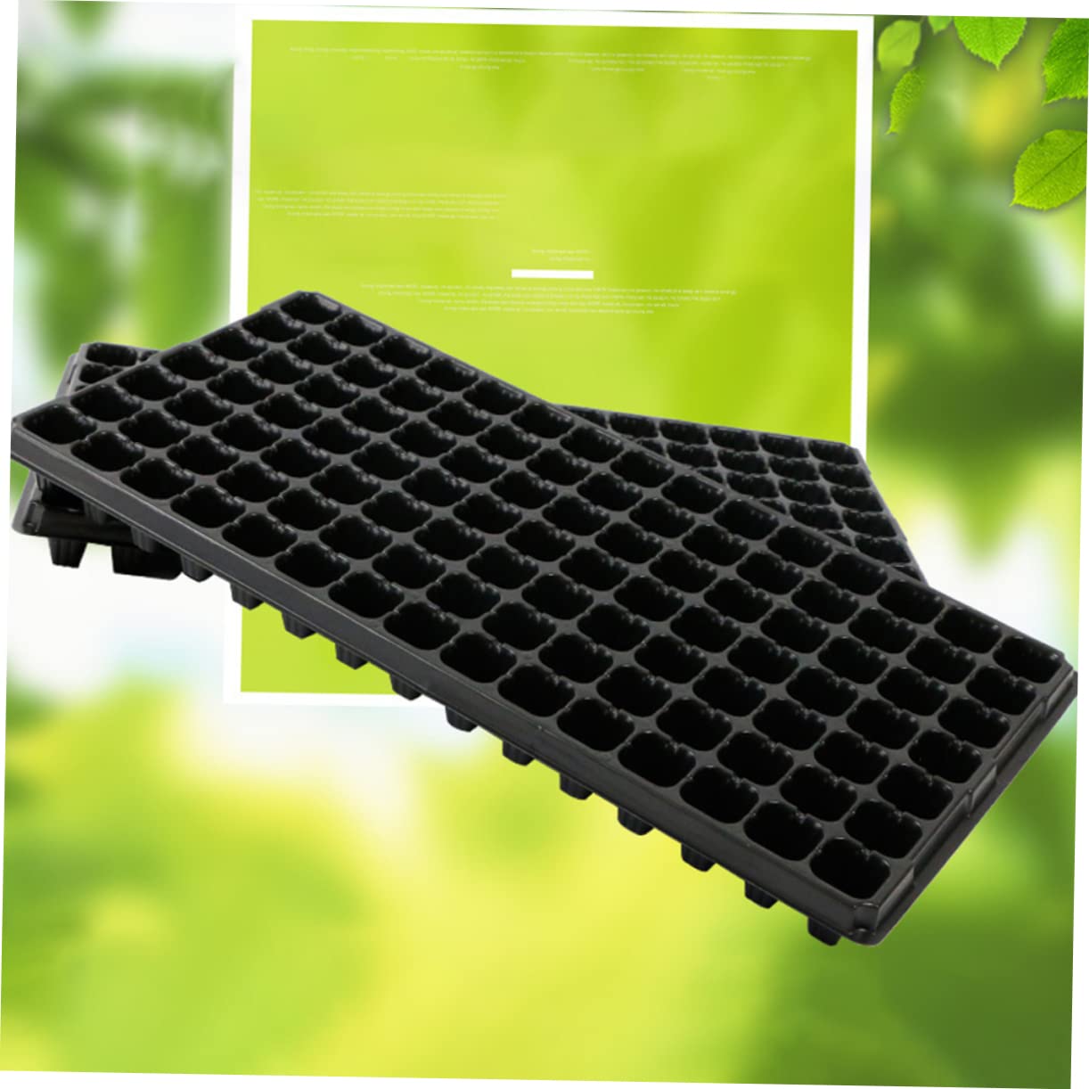 Plateau de Germination 200 Alvéoles en PVC, Lot de 5 Pièces