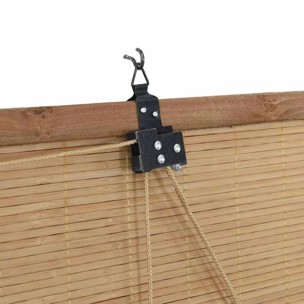 Solivagant Store Enrouleur avec des Rideaux Marron 120 x 220 cm Bambou,(2.05 KG)