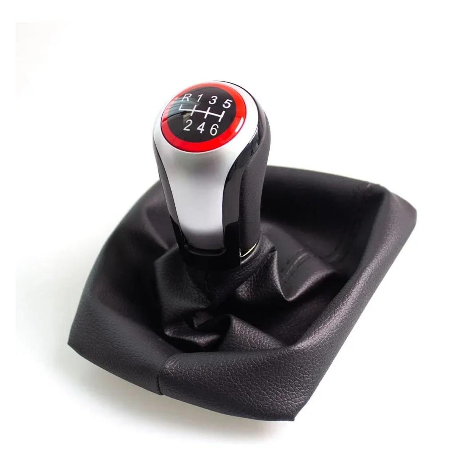 Mocalux For 6 Speed Gear Stick Shift Lever Knob For Skoda For Octavia 2 A5 A6 2004-2012 5/6 Speed Lever Change Knob Modification Parts(For 6 Speed)
