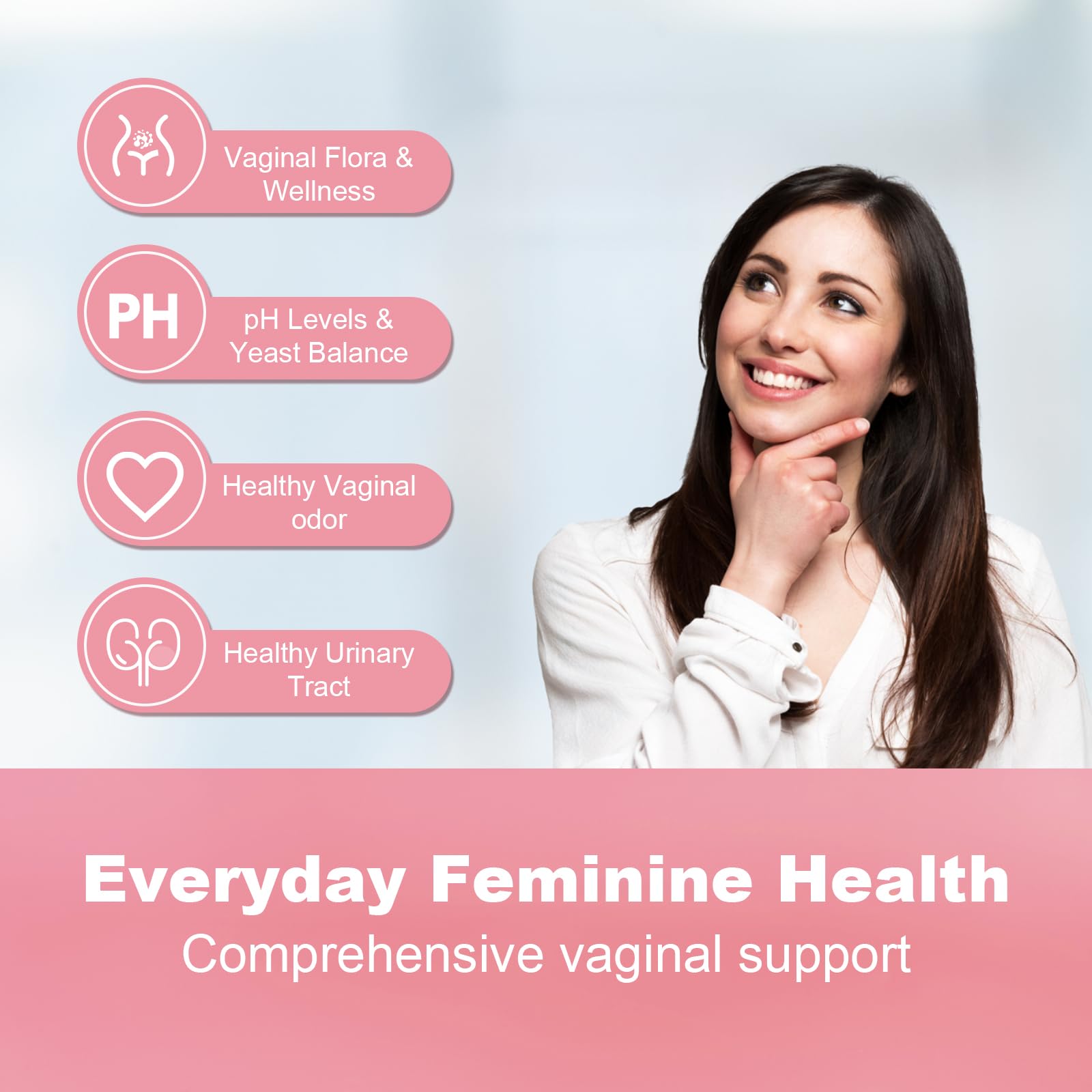 Vaginal Probiotic for Women's pH Balance Health,with Prebiotics &Lactobacillus Probiotic Blend,Boost Immune,Digestive,Gut,Promote Healthy Vaginal Odor & Vaginal Flora,60 Capsules[1-Month Supply] — Amazon image 6