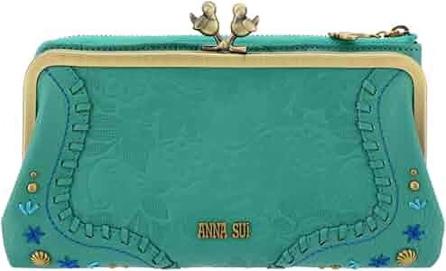 Amazon | [アナ スイ] 長財布 がま口 レディース 本革 ハミング