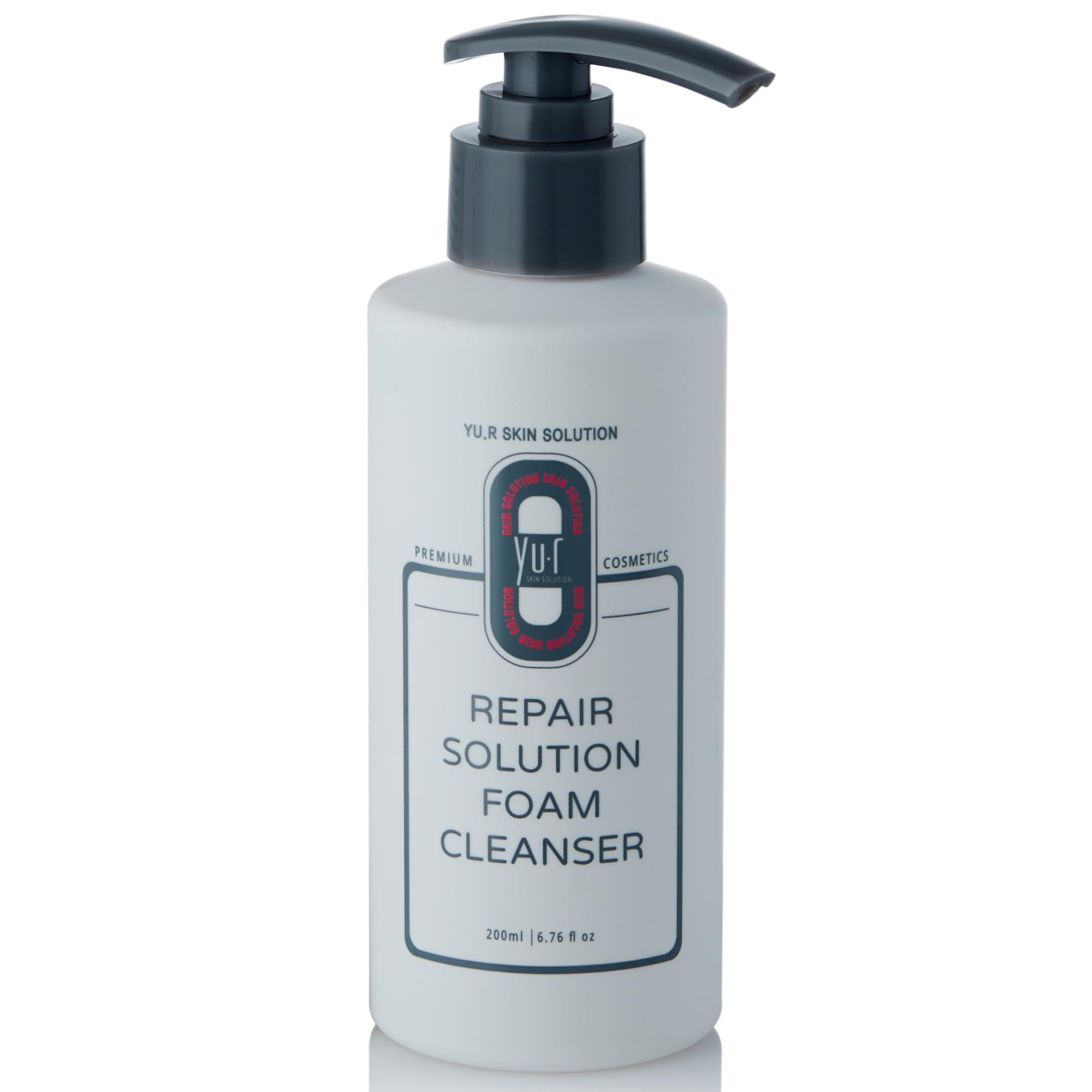 Yu.r Repair Solution Foam Cleanser – Sanfte Gesichtsreinigung mit Centella & grünem Tee, pH-hautneutral, 200 ml – Premium Reinigung aus Korea