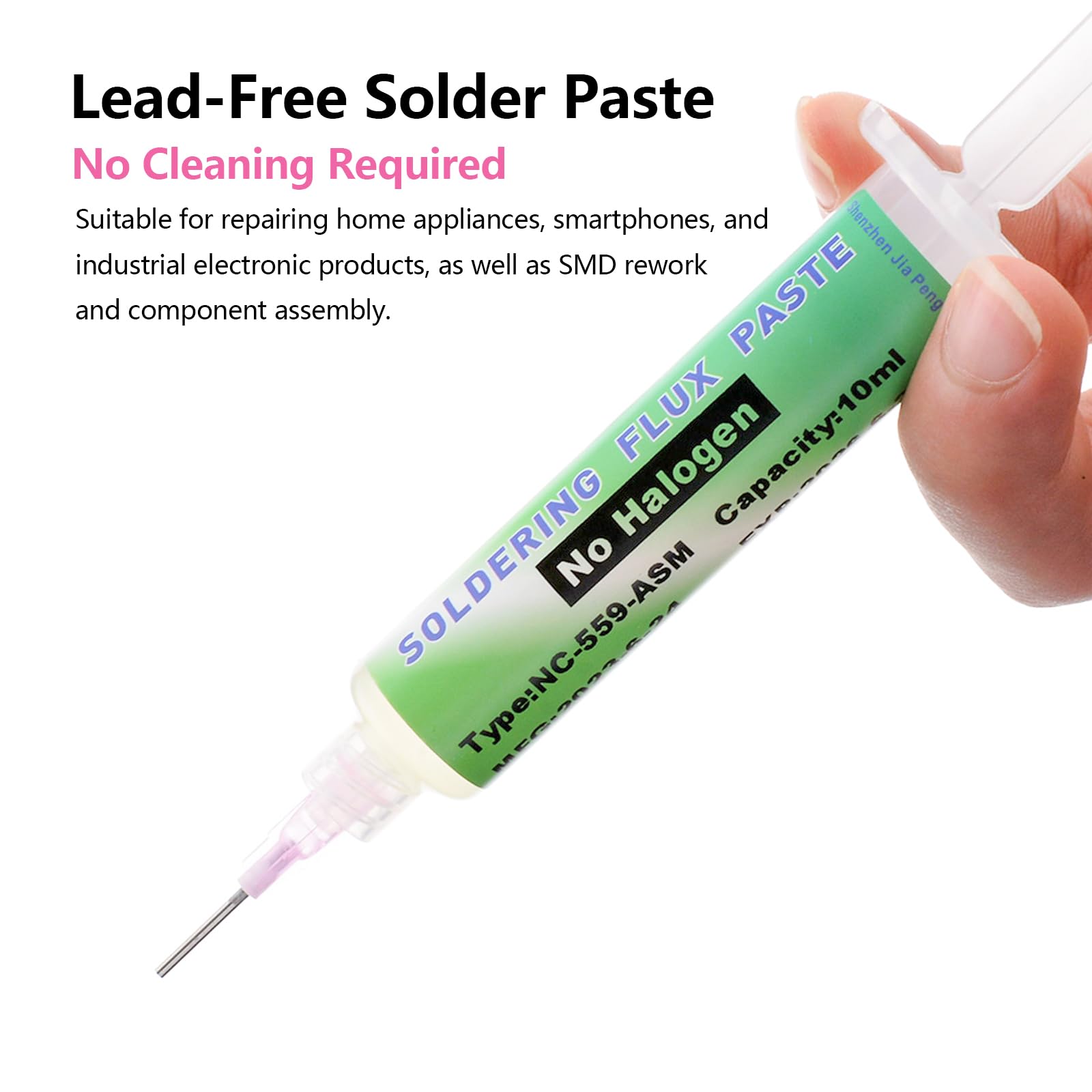 Pasta Per Saldature 10ml & 1.5m Stoppino per saldatura Flusso Di Pasta senza Piombo per Saldatura Elettrica Riparazione, Saldatura Elettrica, Fai da te
