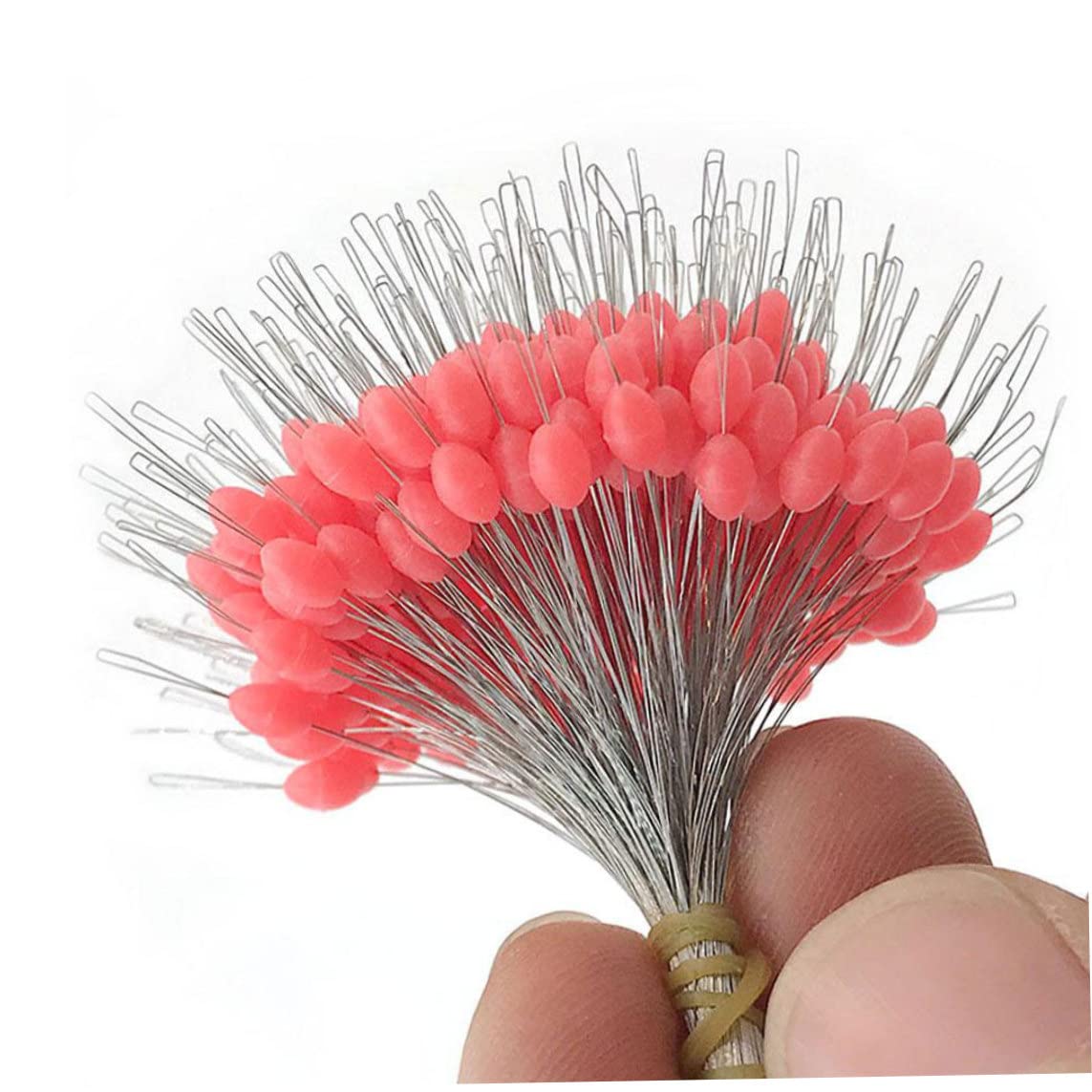 Jorzer Tope de Goma de Flotador Táquero de Pesca Silicona Pesca de Goma Bobber Tope de Frijoles Flotador Accesorios de la línea de Pescado para 2.5# -5.0# Línea 300pcs