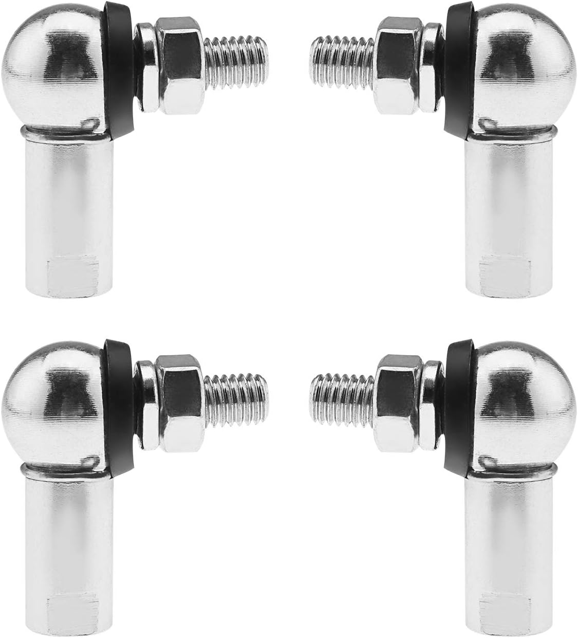 OTOTEC 4Pcs Angle Linkage Ball Joint Kit, with Spring Clip Dust Seal CS DIN 71802 Gear Linkage Replacements -M8 (LH and RH))
